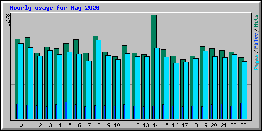 Hourly usage for May 2026